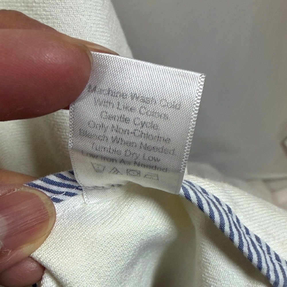 Women's Double-Breasted White Jacket With Pockets and Silver Buttons Size 8 - Picture 6 of 13